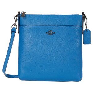 #6 NWT - Coach Crossgrain Leather Kitt Vivid Blue One Size